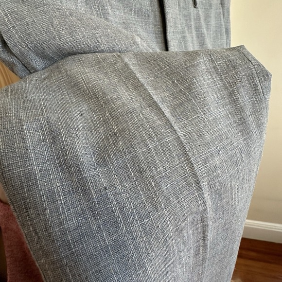 Bonobos Tollegno 1900 3D Wool Cotton Linen Textured Pants 31(32)X 32 Tailored - Picture 3 of 16